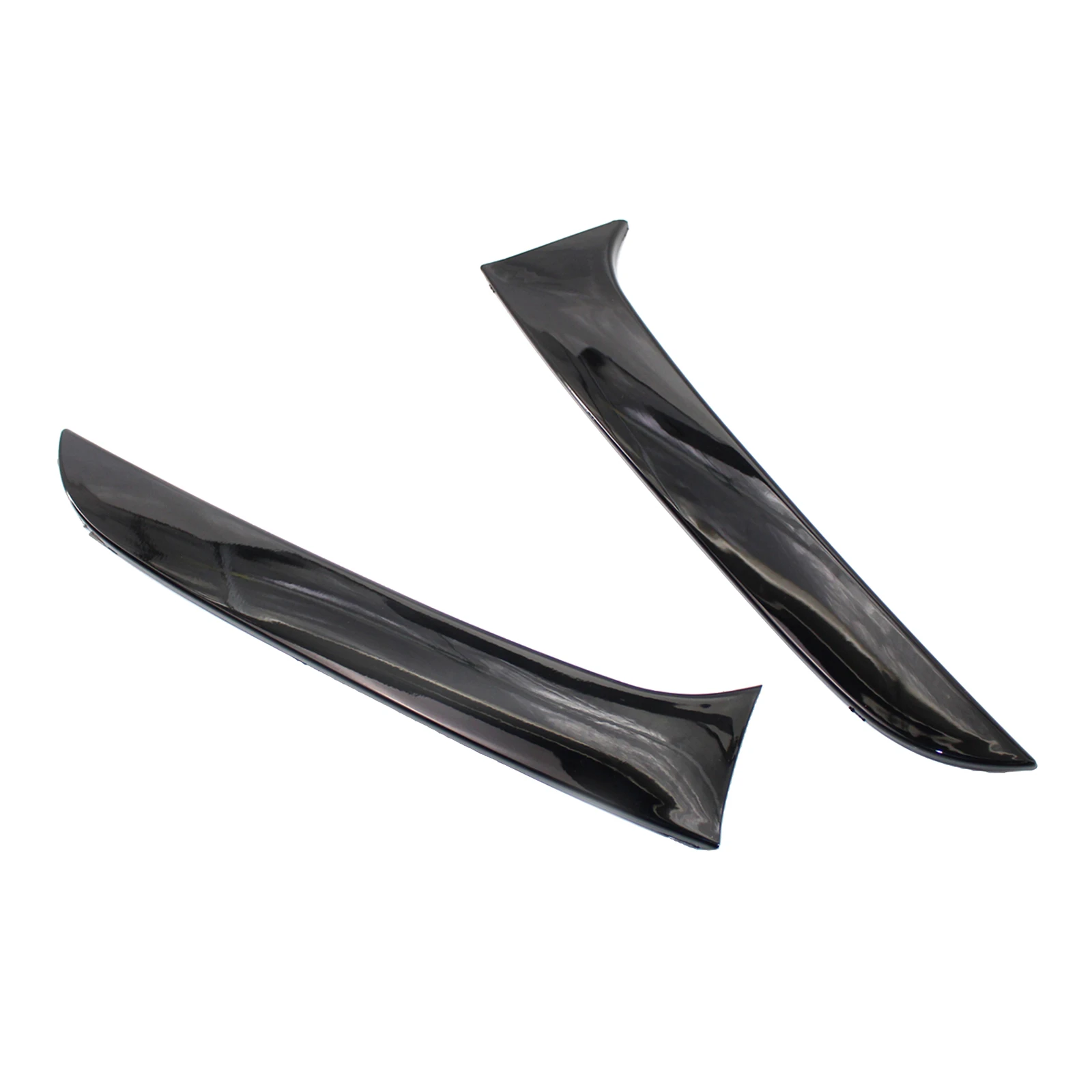 2Pcs Rear Roof Window Side Spoiler Wing Plastic Car-Styling Trim Cover for  1 Series F20 F21 Gloss Black Auto Accessories