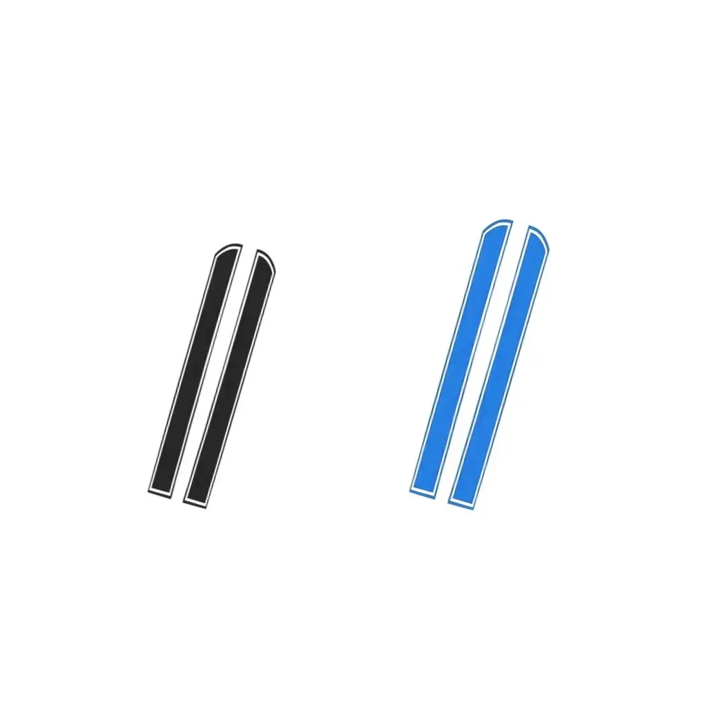 4PCS Car Racing Stripes 51x9 inch Hood Decal  Motor Stickers - Black + Blue