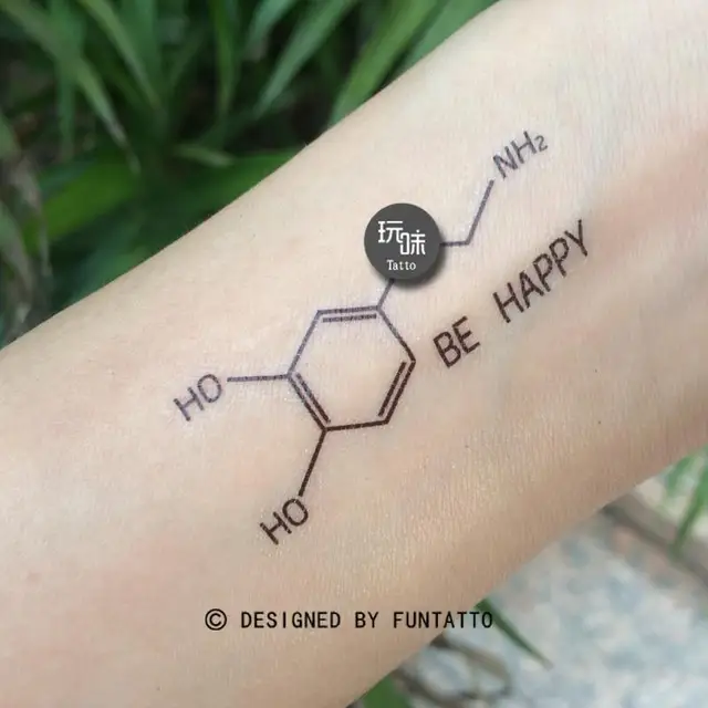 Chemical formula tattoo by Ilaria Tattoo Art | Post 24993
