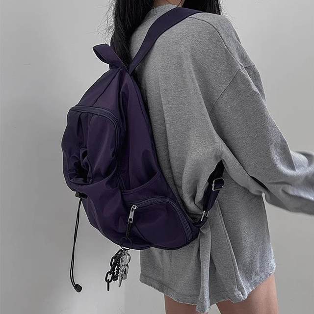 ★NOIAGO★ Nylon Dual Backpack Purple NOI1485 Amazon.com | GAIGEO Royal Purple Black Gradient School