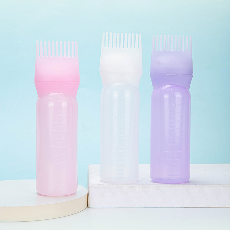Description Picture 2 of item170ml Plastic Hair Dye Refillable Bottle Applicator Comb Oil Comb Dispensing Salon Hair Coloring Hairdressing Styling Tools