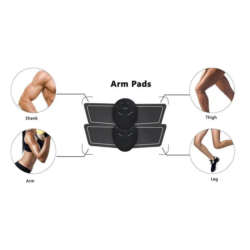 1 Pair Abdominal Arm Muscle Training Abs  Toner Belt Electronic Abs