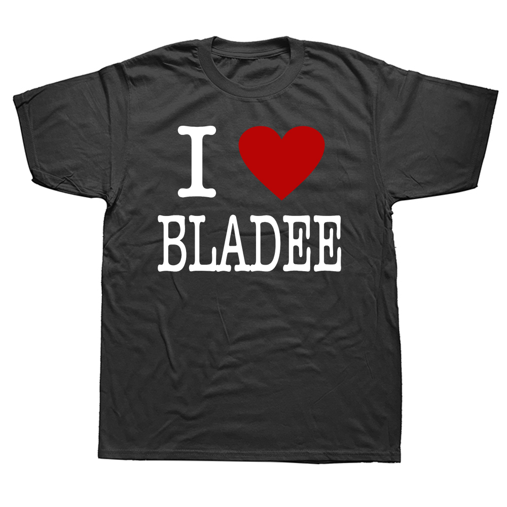 Ich liebe Bladee T-Shirt Zitat Grafik T-Shirts Lustige Bladee Liebhaber Buchstaben Gedruckt Top Basics Baumwolle Kleidung Geschenke – Detail 2