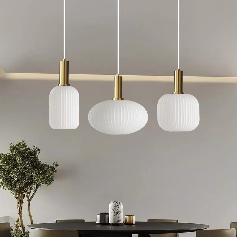 Room, Quarto, Single Hanging Lamps, Minimalista, Minimalista, Leite Branco, E27 Lampshade