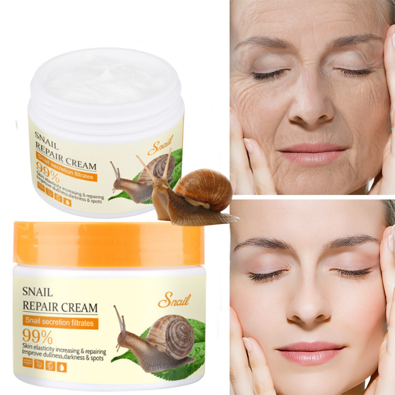 Best of 50G Snail Face Cream Collagen Anti-Wrinkle Whitening Facial Cream Hyaluronic Acid Moisturizing Anti-aging Nourishing Serum Reviews & Tips