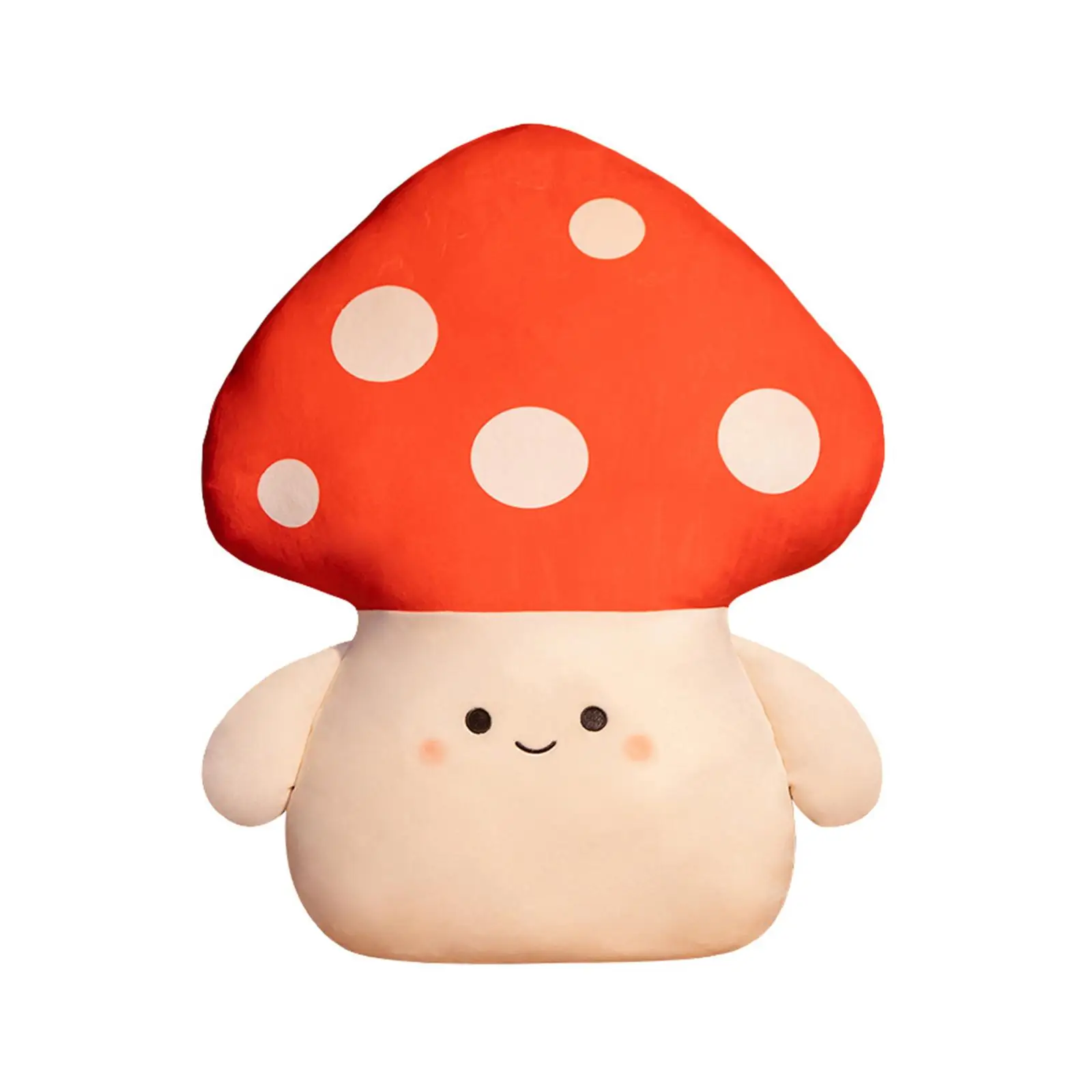 Lovely Plush Mushroom Toy Sleeping Accompany Toy Ornament Soft Sleeping Pillow for Home Living Room Sofa Decor Housewarming Gift