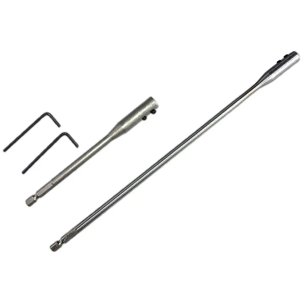 2x 15/30cm Drill Bit Extension Bar   for Carpentry Mechanics