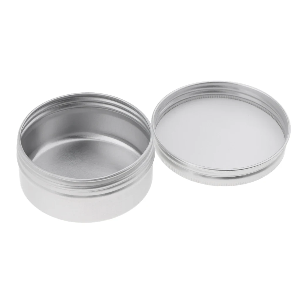 10pcs 50ml Empty Cosmetic Pots Lip Container Jar Small  Aluminum Tins with Screw Lid