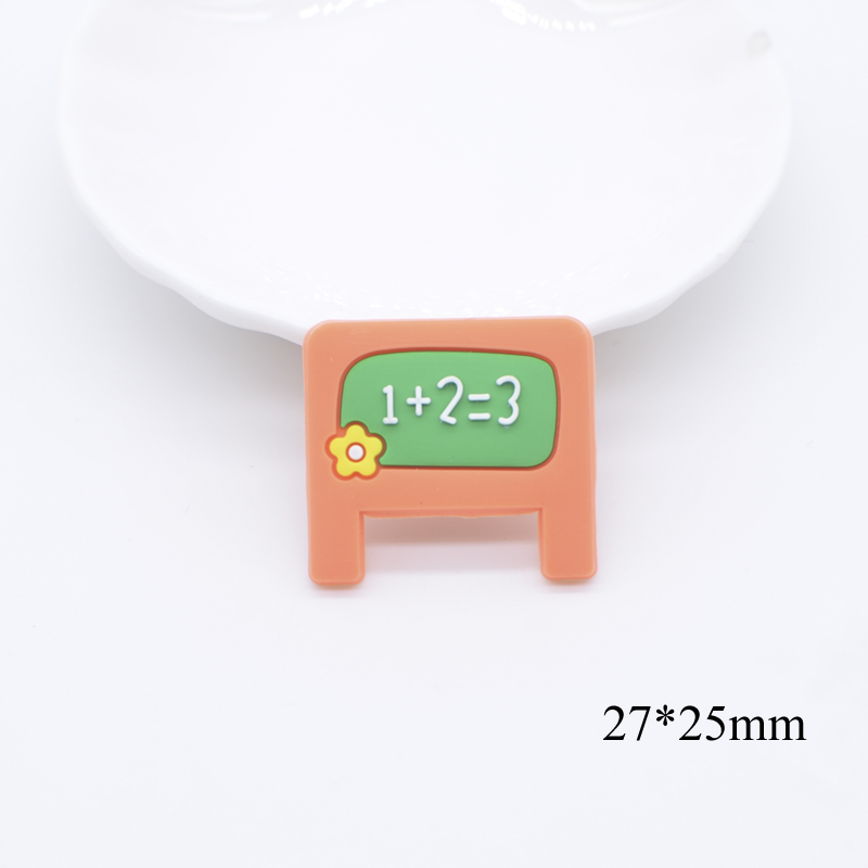 10 Stücke NEUE Student Simulation Schreibwaren Weiche Gummi Flatback Cabochon Sammelalbum Kawaii DIY Kopfbedeckungen Verzierungen Zubehör – Detail 2