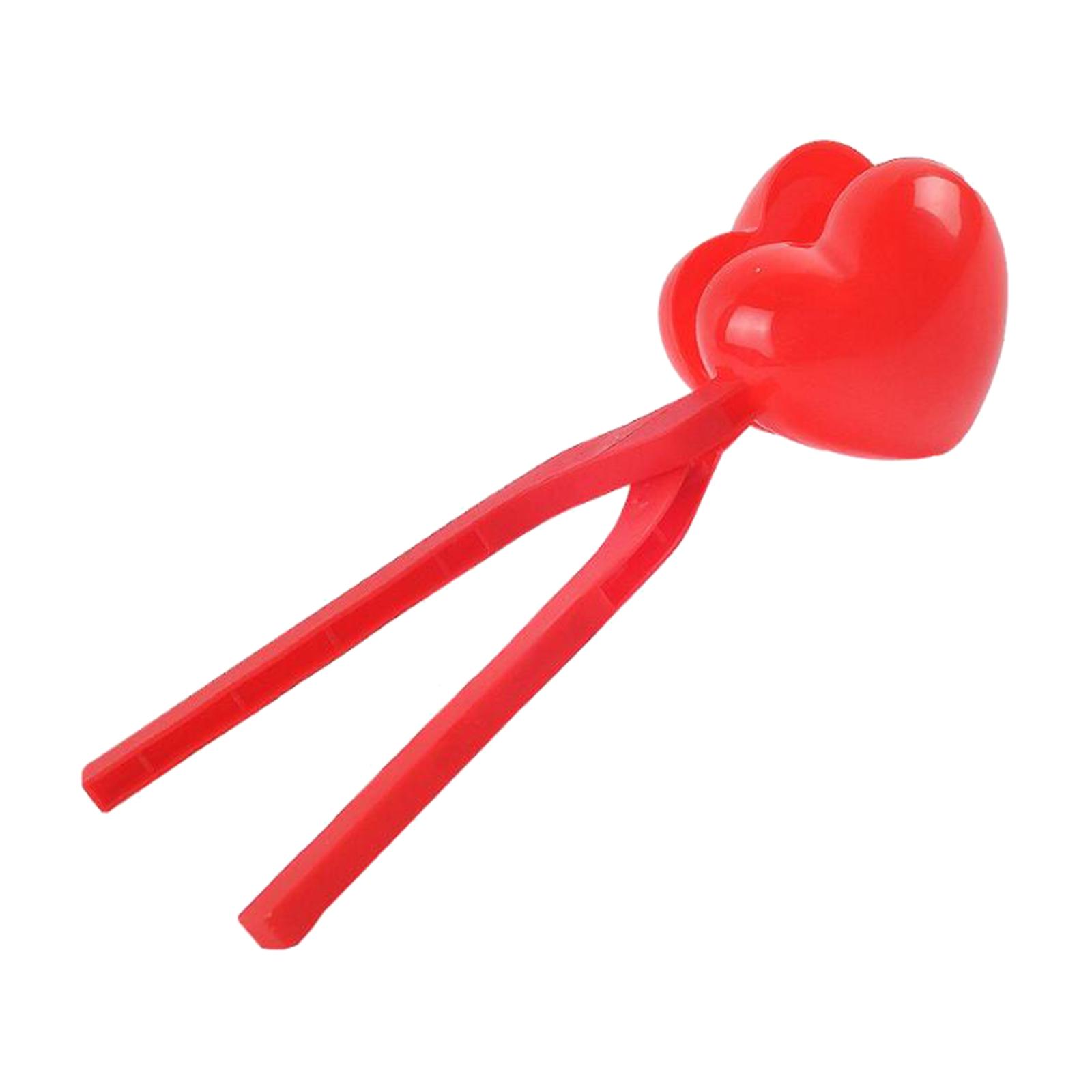 Outdoor Heart Shape Snow Ball Maker Clamps Beach Making   Games Tool