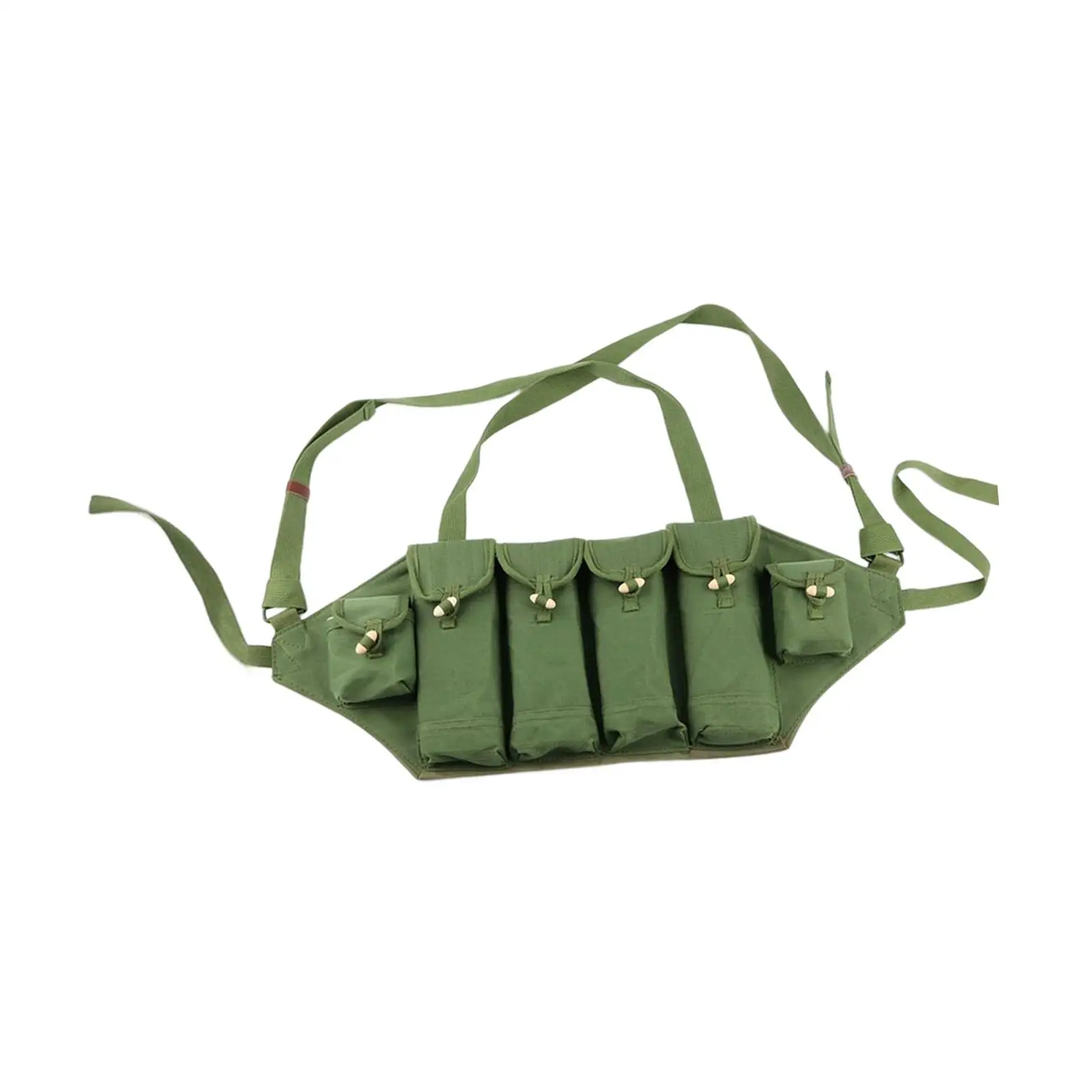 Chest Rig Molle Adjustable Quick Release Bandolier Pouch Storage Bag Portable Vest for Outdoor combating Hunting