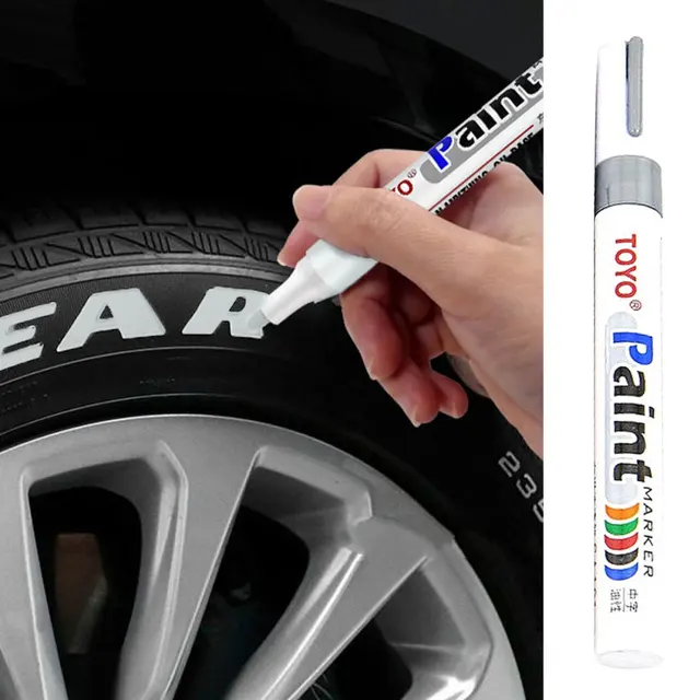 Waterproof Car Tyre Tire Tread Tire Paint Pen Marker DIY Art Drawing Pen  Tool For BMW E46 E49 F30 F80 E36 E46 E93 E92 F34 F31 Z4 - AliExpress