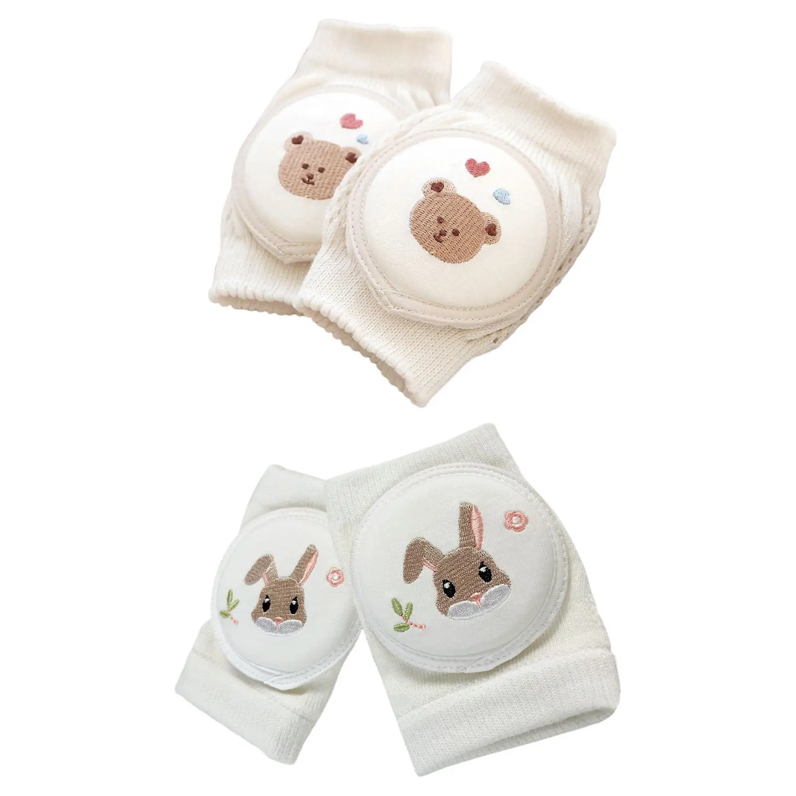 Baby Knee Pads Mesh Cartoon Thin Cotton Infant Cartoon Elbow Pads for Boys Infant Baby Walking Outside Summer