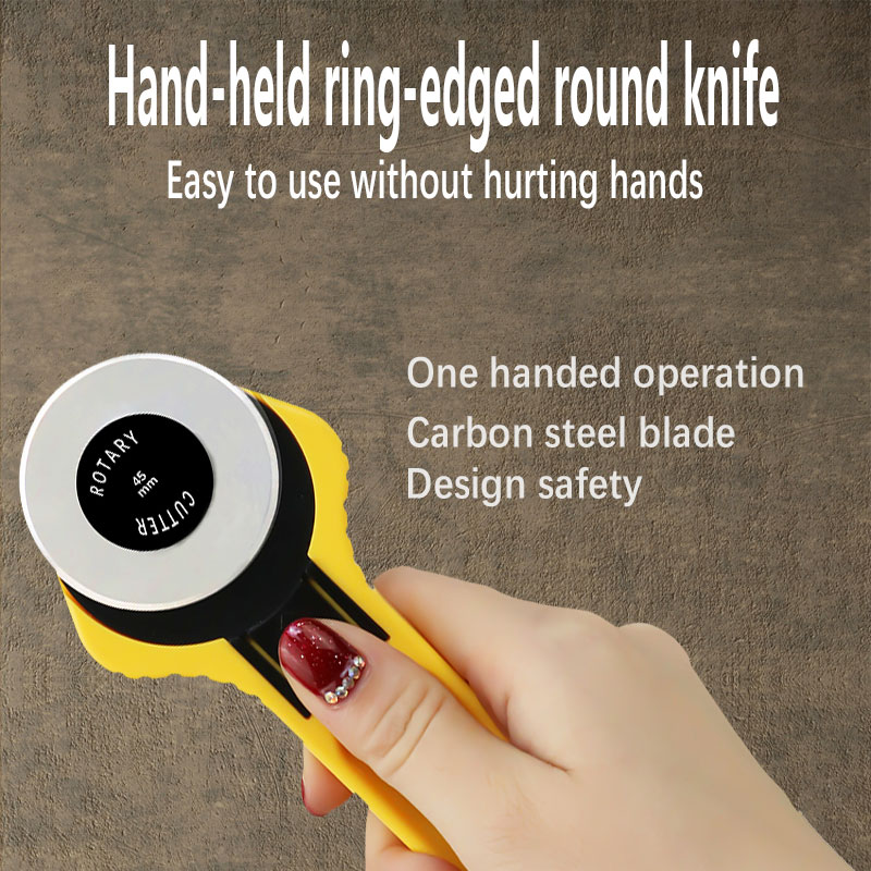 Description Picture 4 of item28/45mm Circular Rotary Cutter Knife Safety Blade Patchwork Piecing Sewing Quilting Fabric Cutting Leathercraft Tool
