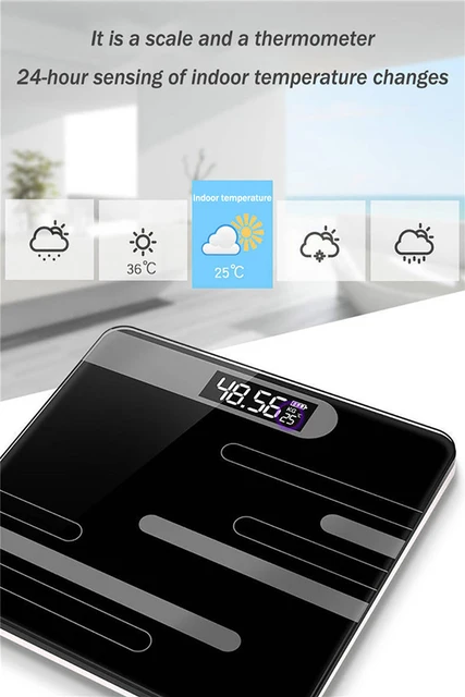 LCD Display Body Electronic Smart Weighing Scales Bathroom Scale Digit –  Eurekaonline