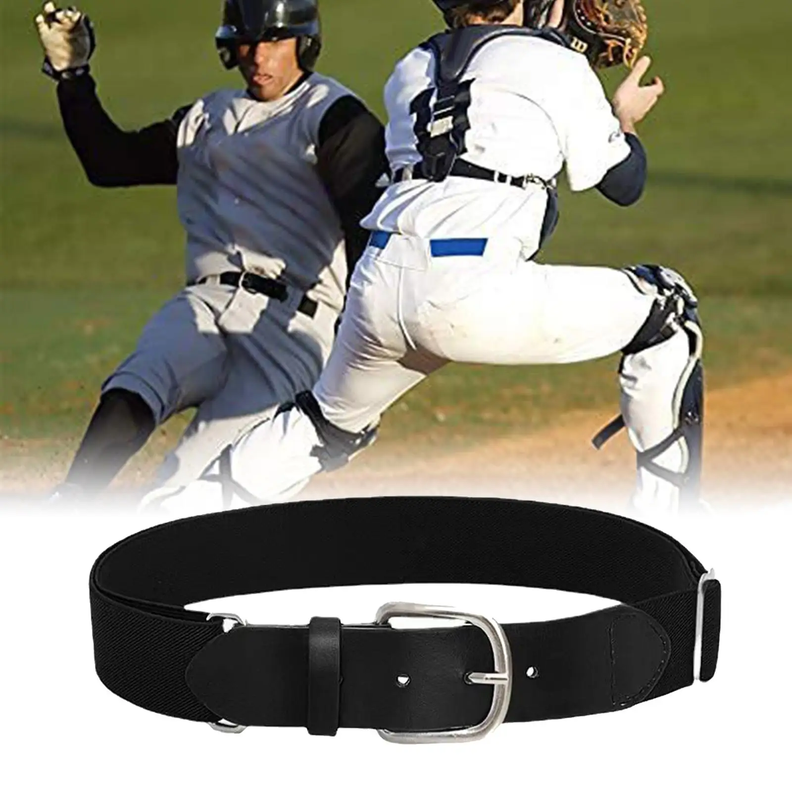 Baseball Belt Softball Belt Waist Belt Elastic Dry Cloth Clean ,Belt with Adjuster and Belt Holes Comfortable to Wear