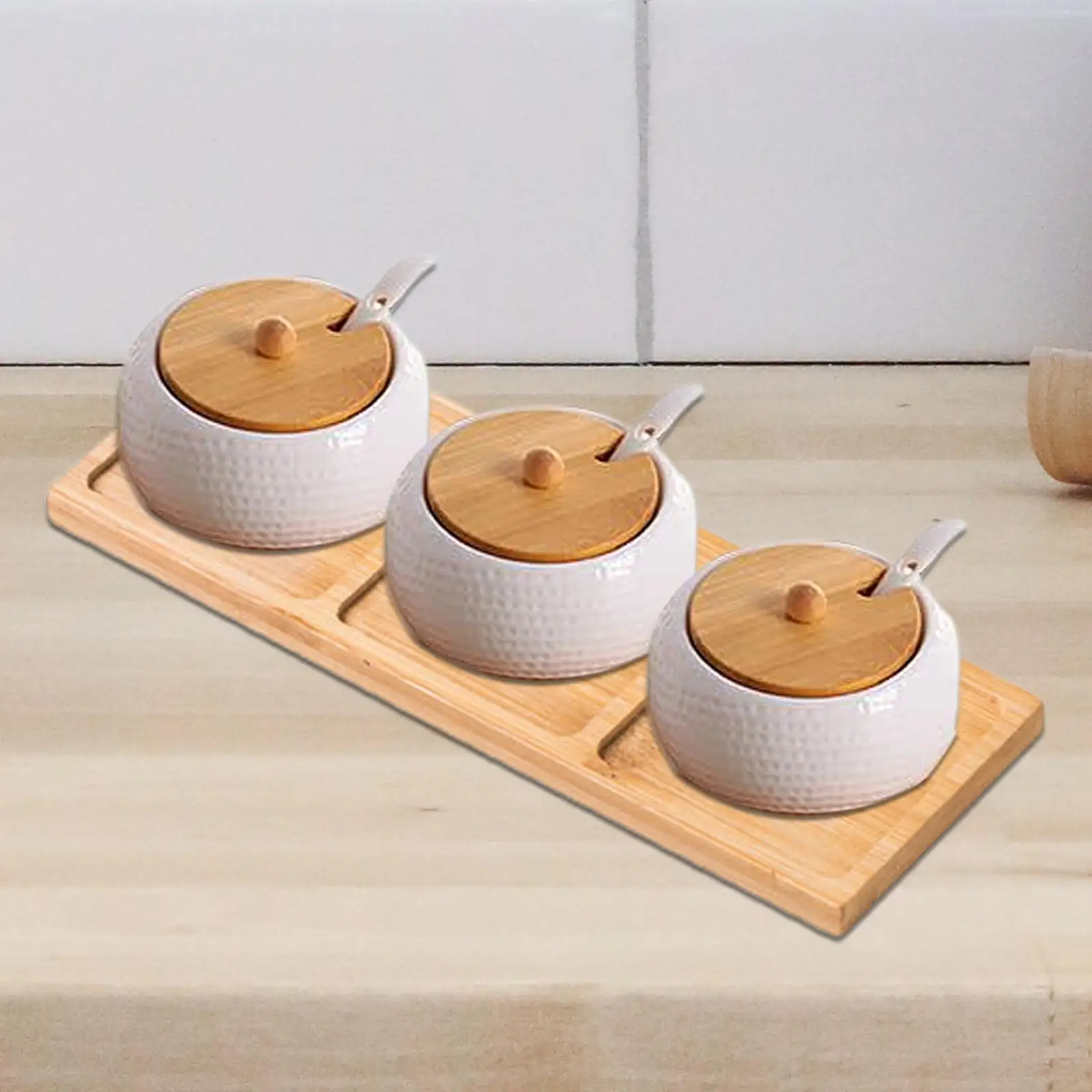 Modern Wooden Service Tray Tea Cup Tray for Countertop Toilet Bathroom