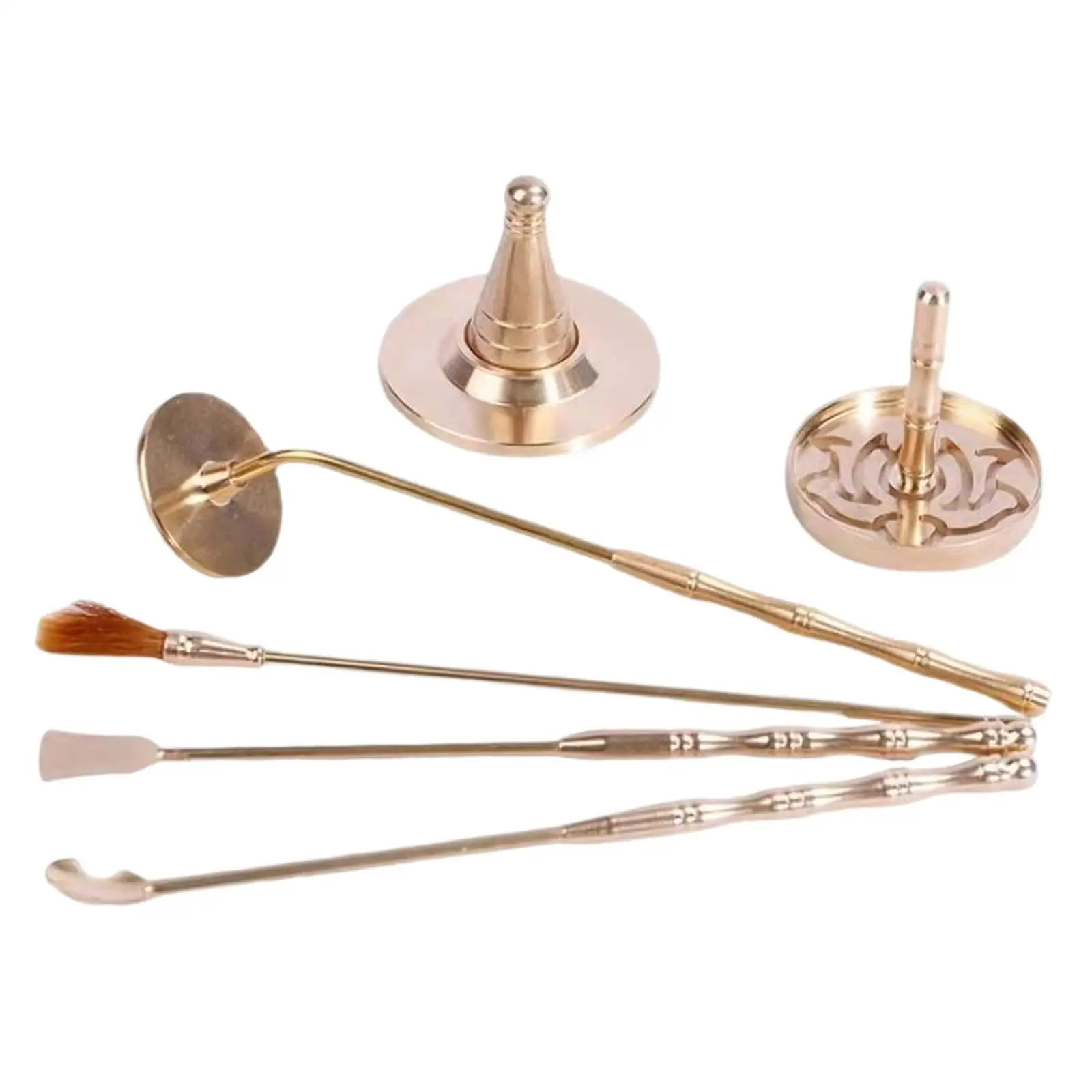 6x Copper Incense Burner Censer Tool Set DIY Incense Shovel Incense Spoon