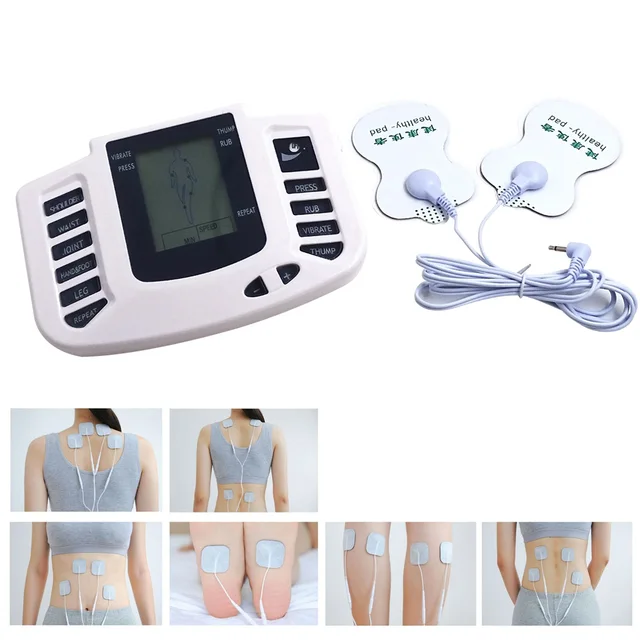  CCLOK TENS Unit Estimulador muscular recargable TENS Máquina para  terapia de alivio del dolor, masajeador electrónico de pulso con 8  almohadillas de electrodo, bolsa de almacenamiento, color negro : Salud y