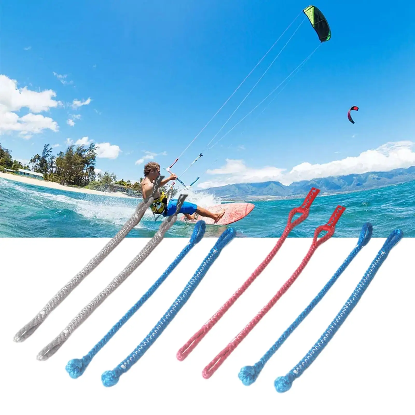 4 Pieces Universal Kiteboarding Pigtails Kitesurfing Replacement Kite Parts