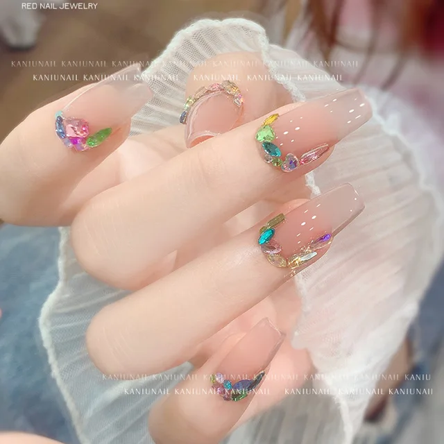 Cute Glisten Mini Mix Color Flat Crystal Glass Nail Art Rhinestones  Diamonds For Manicure Ornament Accessories