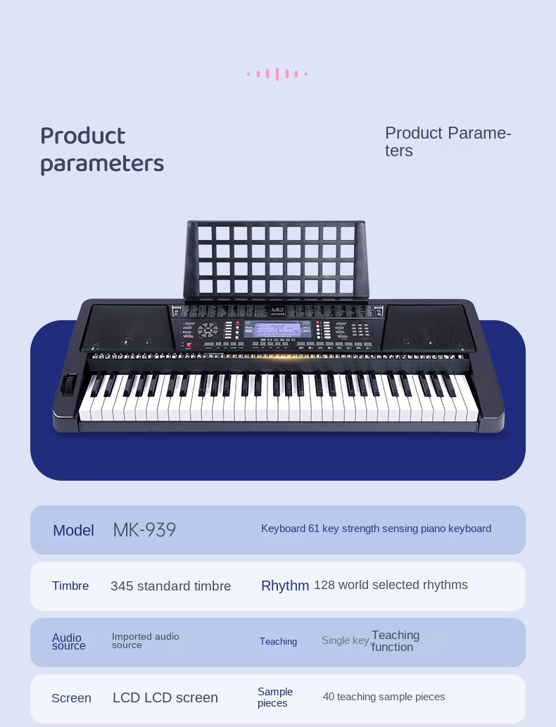 Title 20, Electronic Organ 61 Strength Key Adult Children...