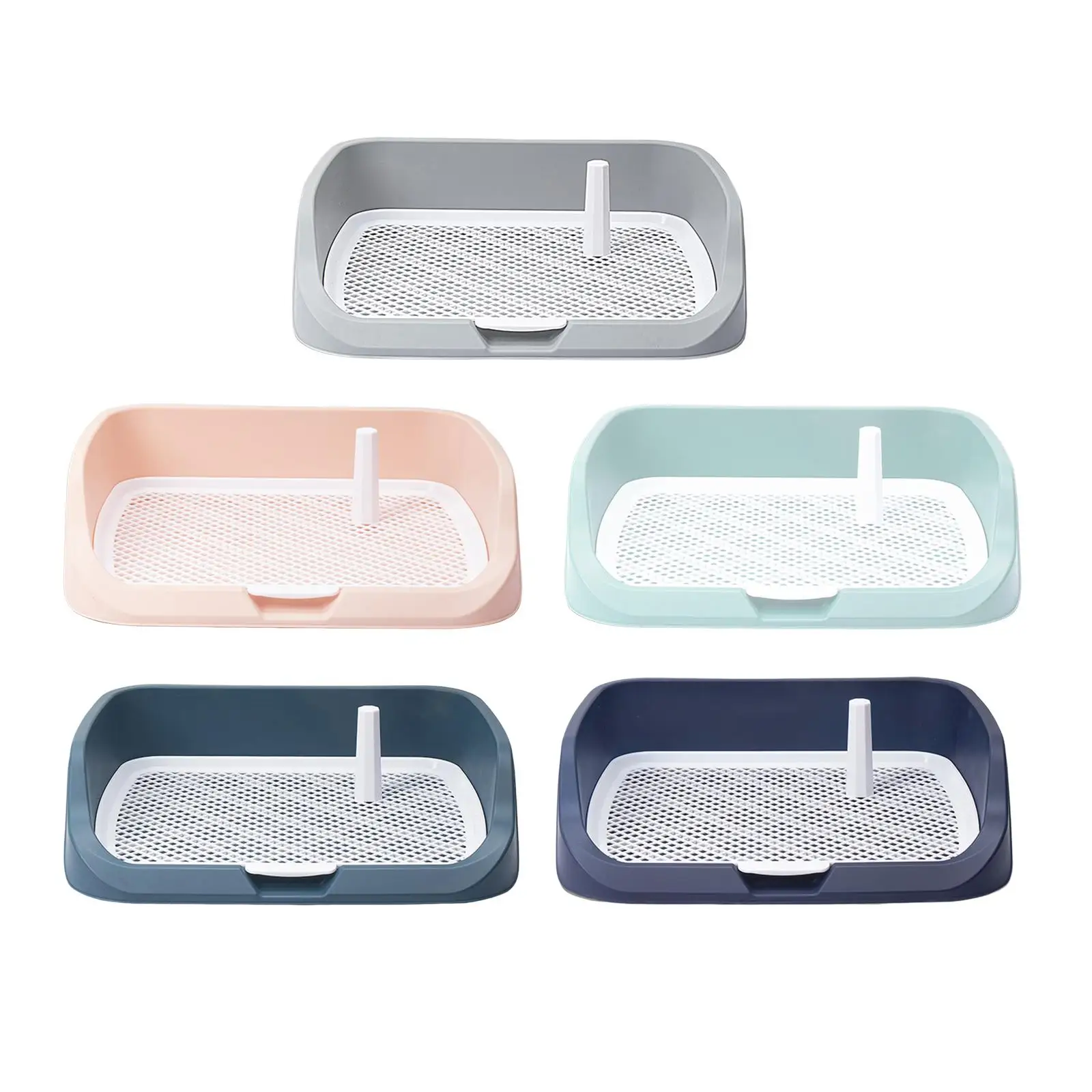 Portable Pet Dog Toilet Puppy Potty Tray Anti Splashing Dog Litter Tray Indoor Detachable Reusable for Small and Medium Dogs