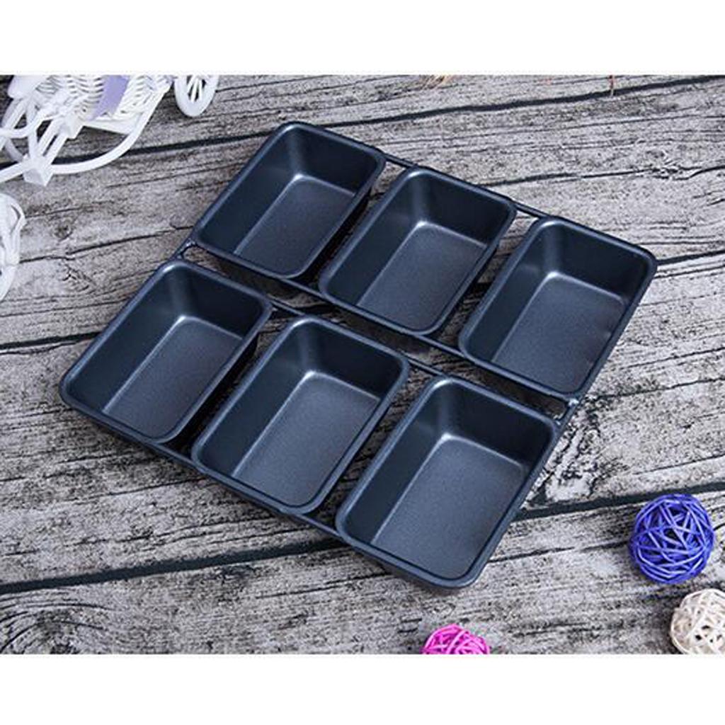 6 Cups  Pan Non Stick Pan Bakeware Mini Desserts Bread Baking Tin