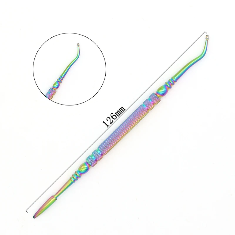 Stainless Steel Double-Ended Cuticle Pusher and Dead Skin Remover
