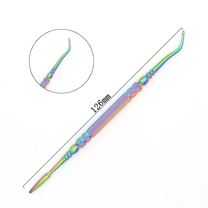 Stainless Steel Double-Ended Cuticle Pusher and Dead Skin Remover