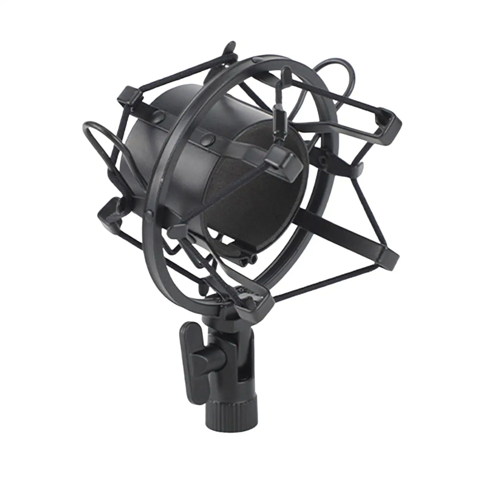 Portable Condenser Microphone Shock Mount Mic Holder Anti Vibration Lightweight for Recording Broadcasting Chat Room