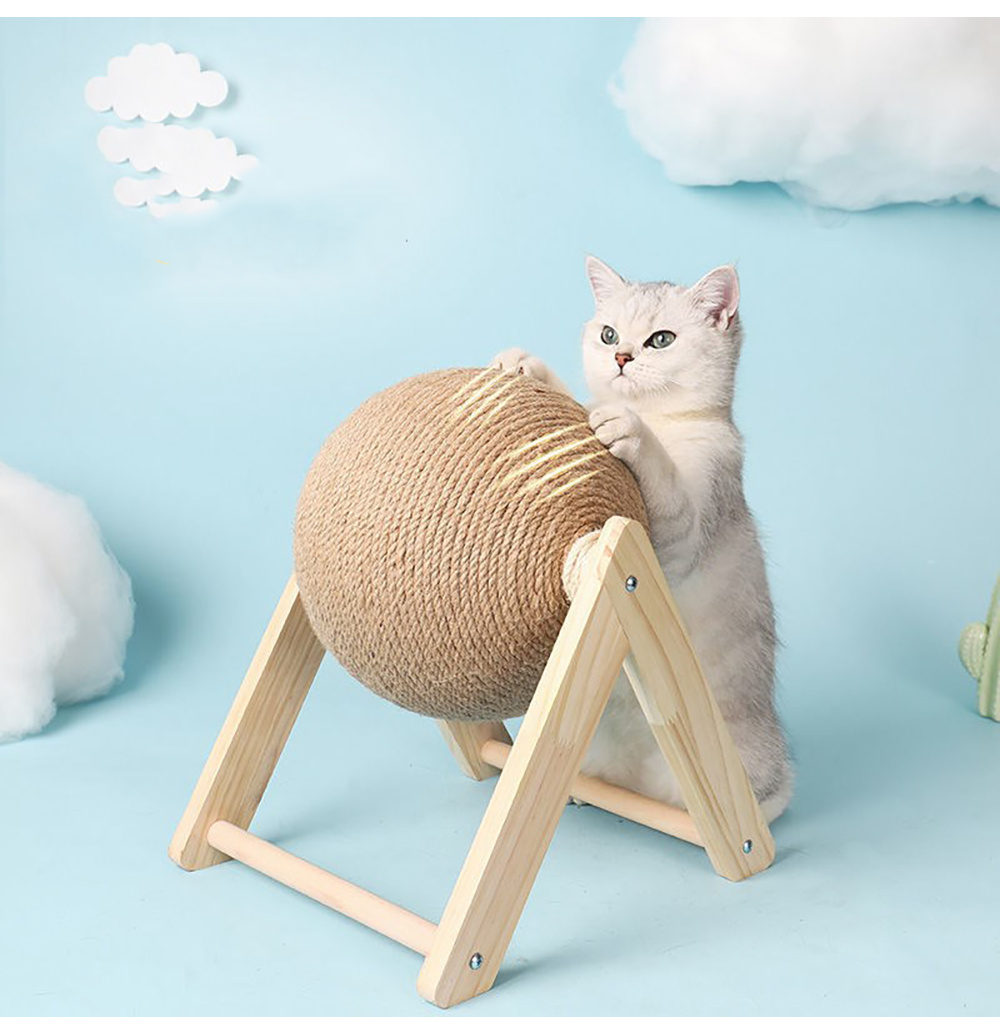 Title 5, Gato coçando bola brinquedo gatinho sisal corda...