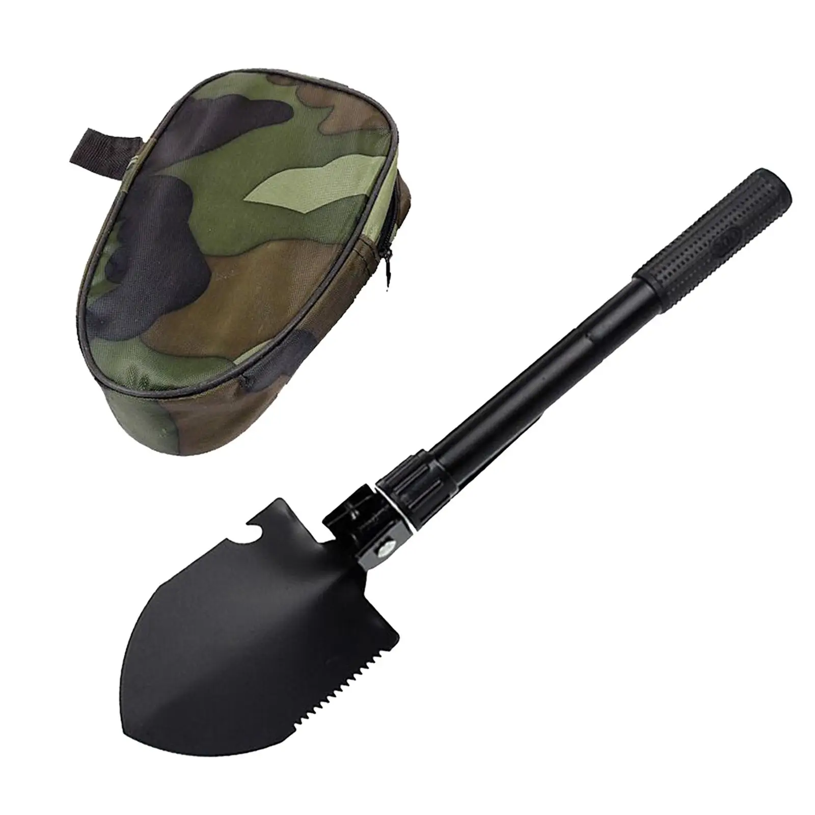 Metal Detector Shovel w/ Handle & Carry Bag, Spade for Detecting Tool