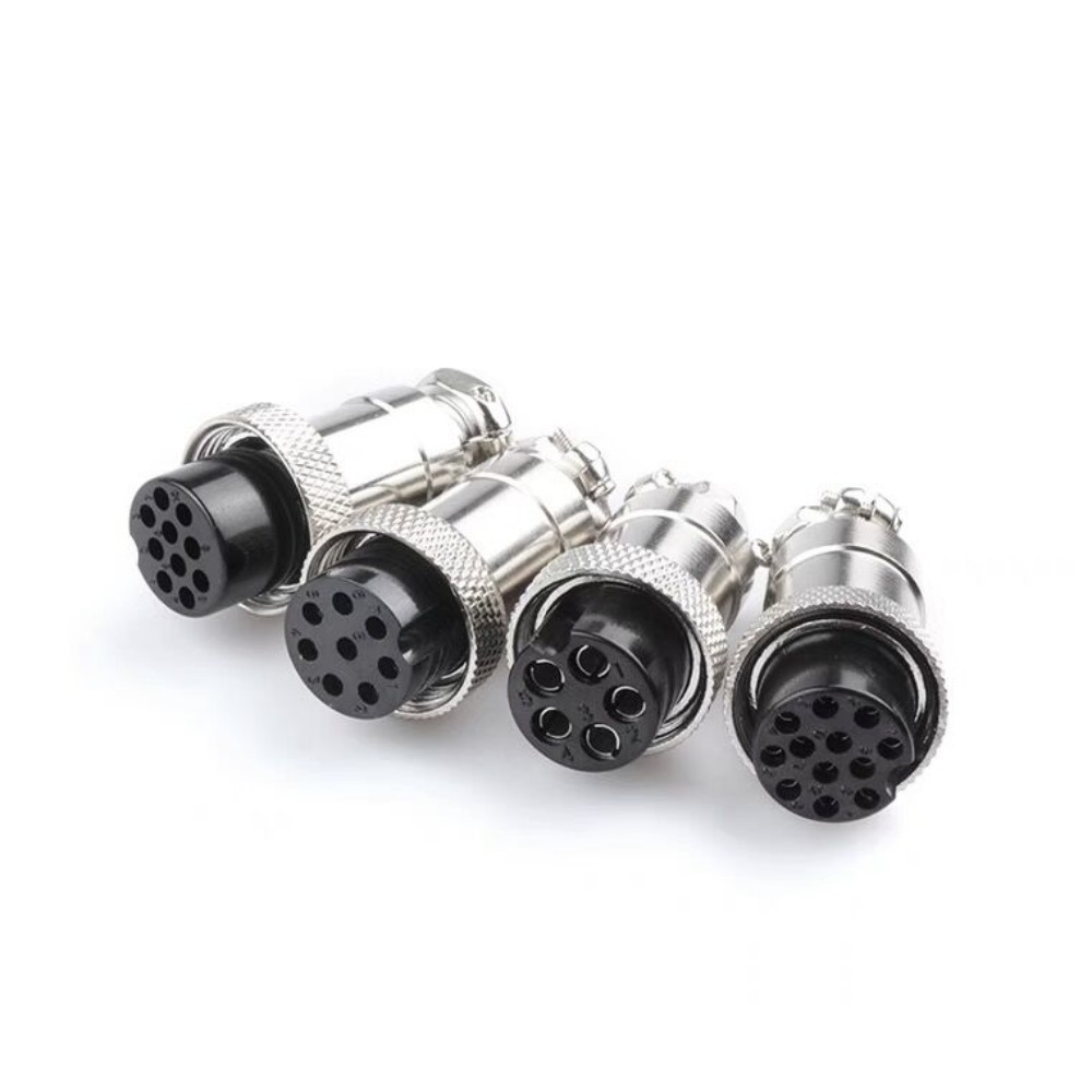 Description Picture 5 of item1set GX12 2/3/4/5/6/7 Pin Male + Female 12mm Circular Aviation Socket Plug Wire Panel Connector