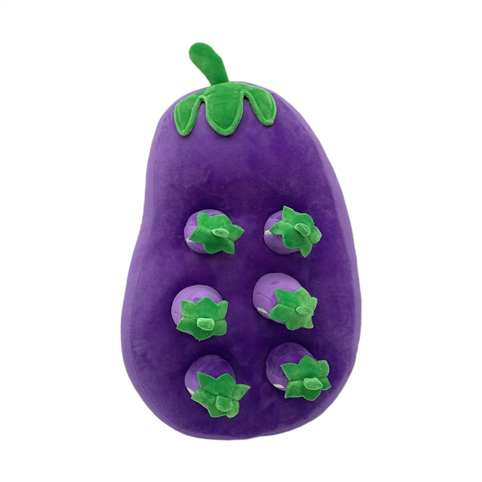 Plush Toy Vegetable Fruit Molars Toy Hands-On Ability Snuffle Mat Plush Parent-Child Toys Turtle Eggplant Plushtoy for Dog Pet
