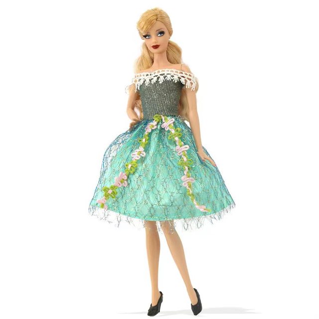 Moda Roupas Roupas de Boneca Para Boneca Barbie Vestido de Festa Amarelo  Top & Floral Midi Saia 1/6 Bonecas Acessórios Brinquedo de Criança -  AliExpress