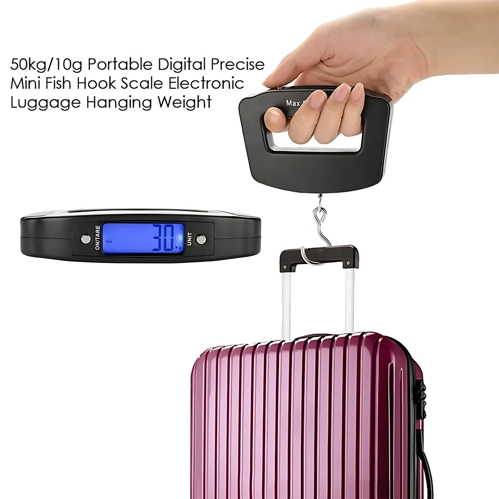 Title 14, 50kg Digital Luggage Scale Portable Suitcase Sc...