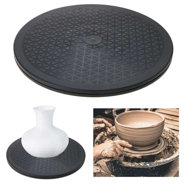 30cm Pottery Wheel Modelling Platform Sculpting Turntable Model Making Clay Sculpture Tools Round Rotary Turn Plate Pottery Tools Black, Men's, Size