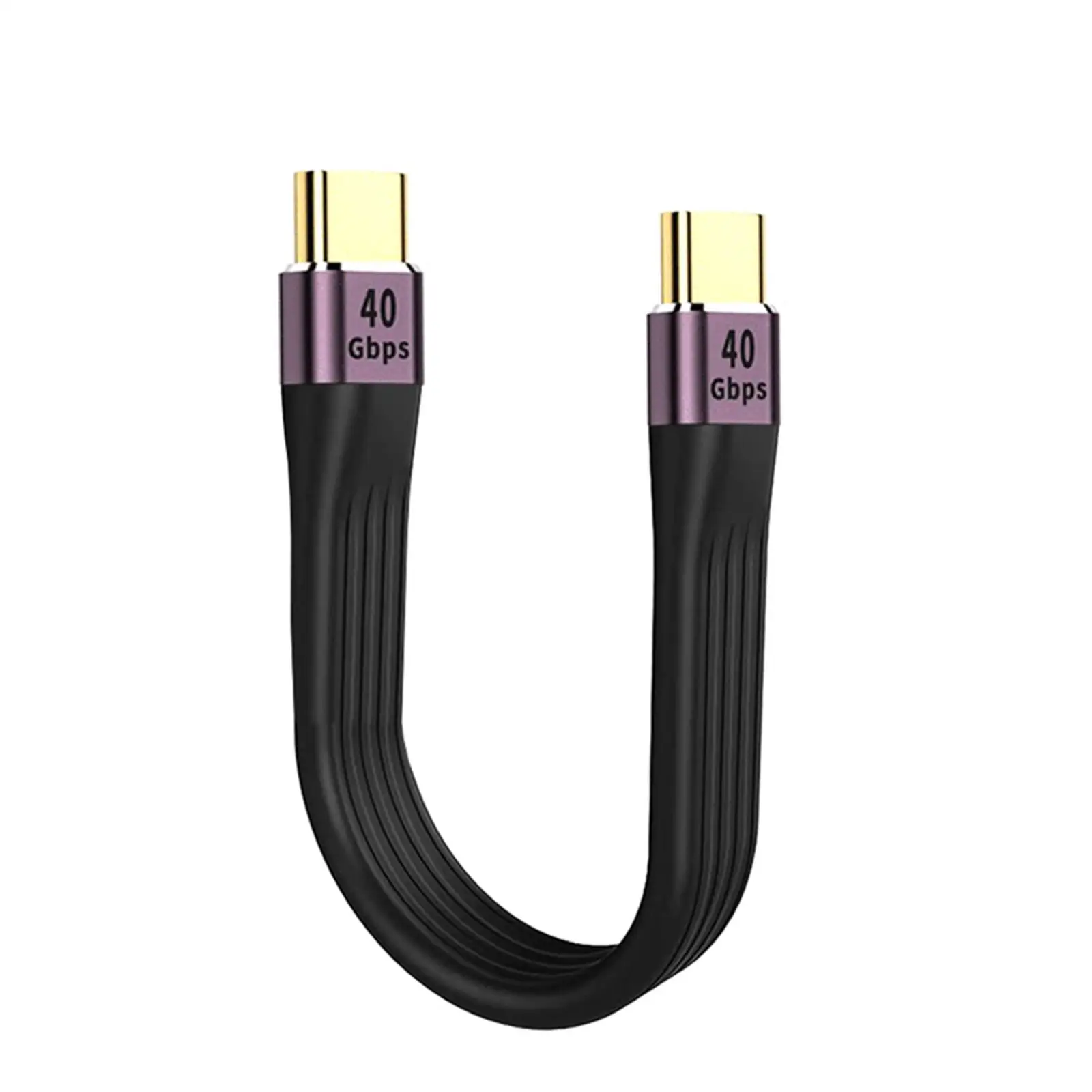 Short USB C Cable 100W 40Gbps Data Transfer data Fpc Design for 4/3 External SSD Phone