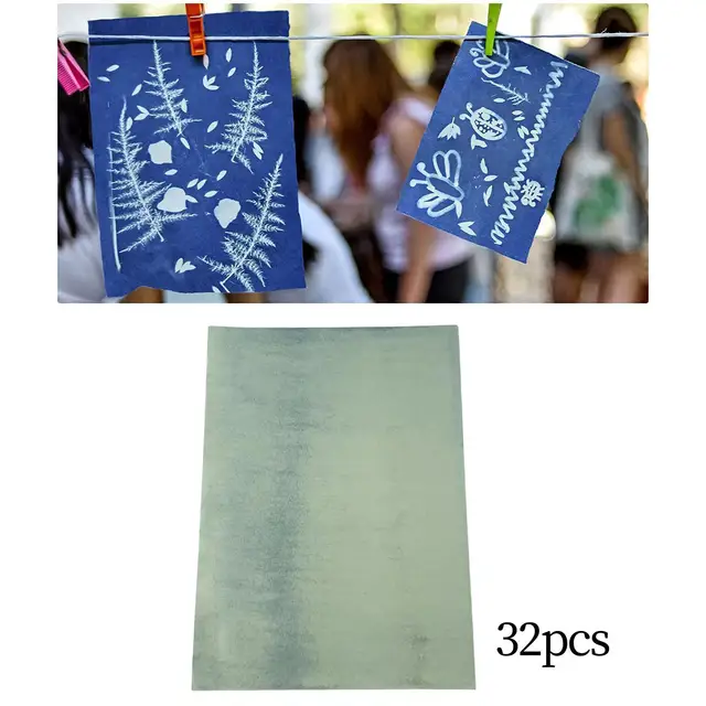 Sun Print Paper Cyanotype Paper A4 Solar Drawing Paper Sensitivity Nature  Printing Paper for Kids Adults
