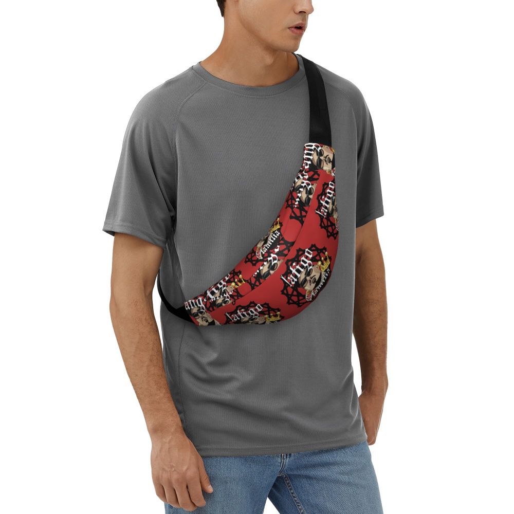 Homens, Cool Músico Sling, Crossbody Cintura Bag,