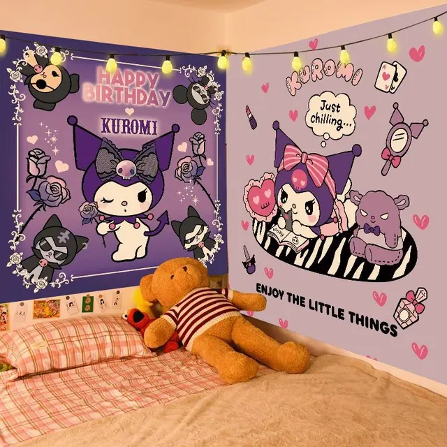 hello kitty Tapestry Cute Melodyed Hanging Cloth Decoration