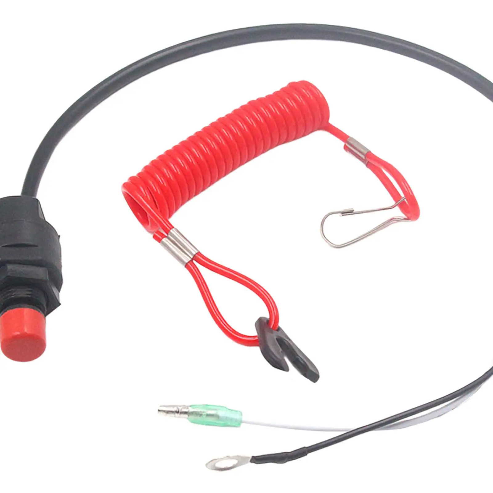 On Off Kill Switch Safety Lanyard Engine Motor Kill Urgent Stop Button for ATV Dirt Bike