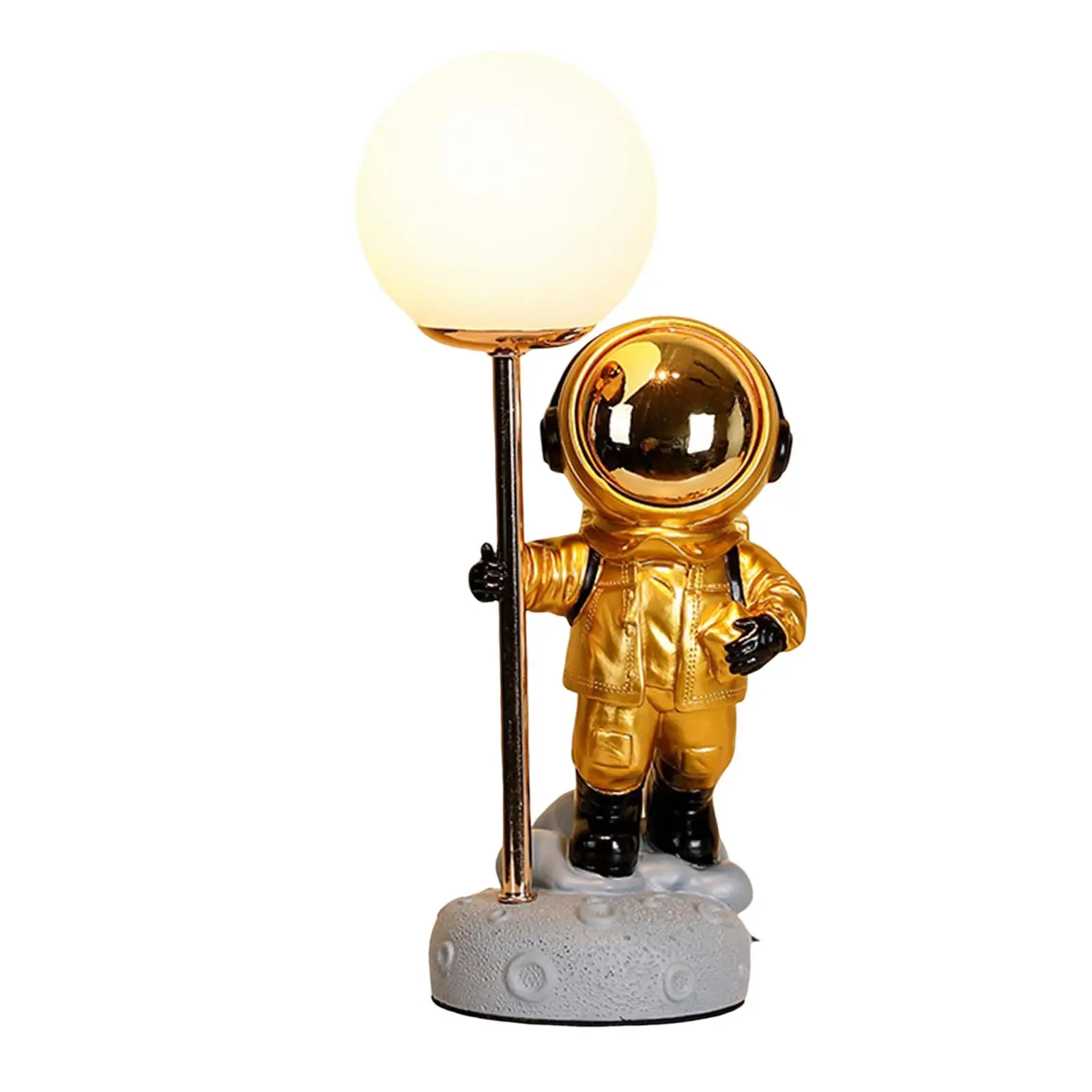 Resin Spaceman Lamp Bedside Lamp for Kids Xmas Gifts Desktop Decoration Bedroom Living Room