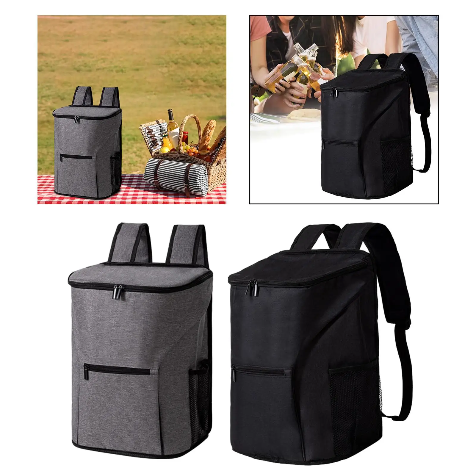 Insulated Cooler Bag Multifunctional Men Women Leakproof Insulated Backpack Beach Cooler for Lunch Travel Work Hiking Outdoor