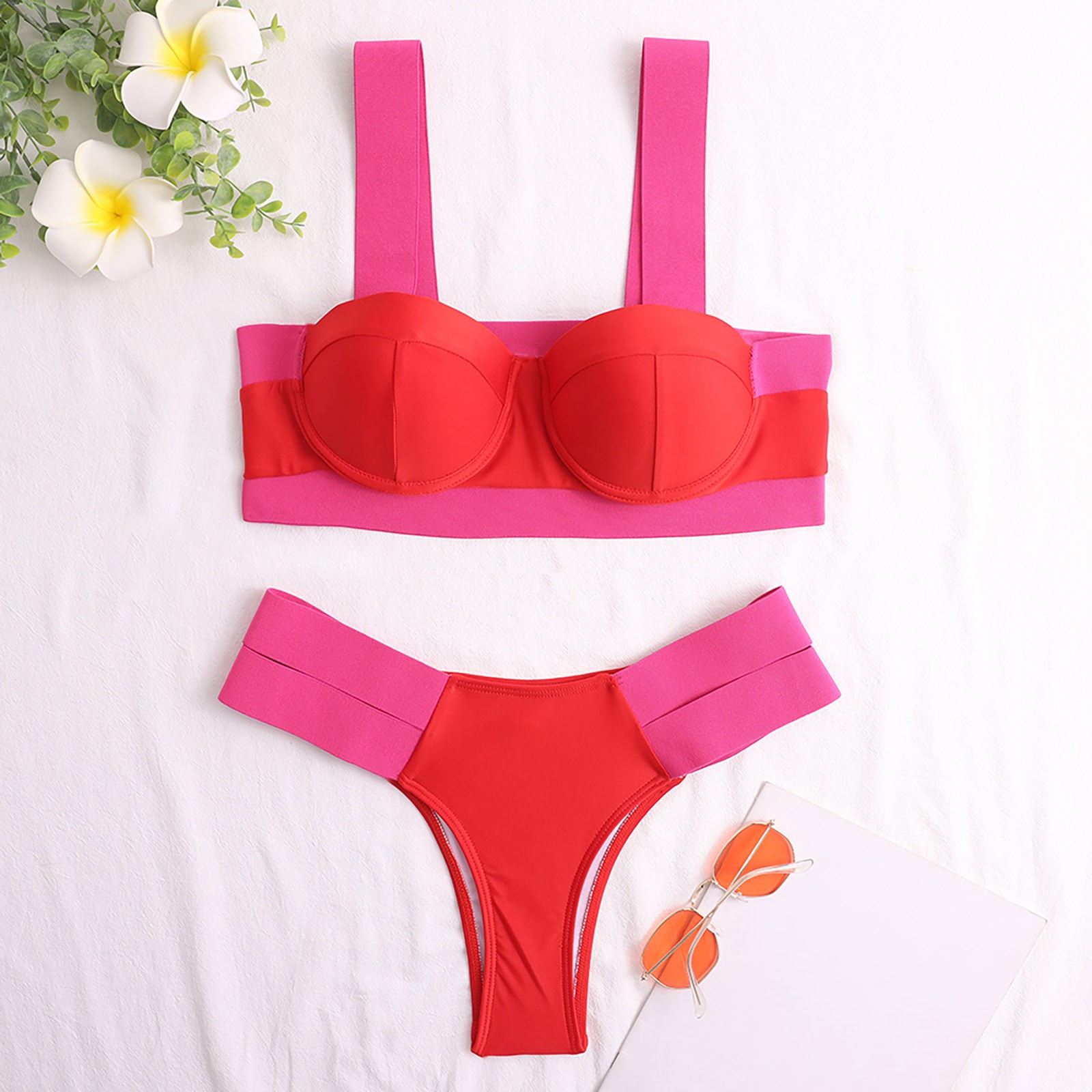 push up bikini conjunto feminino maiô sexy de cintura alta biquínis retalhos banho biquini sexy biquíni brasileiro biquini