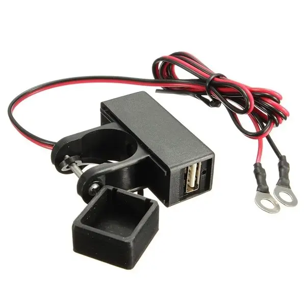 Motorcycle USB Mobile Phone Power Supply Charger Port Socket 12V Waterproof