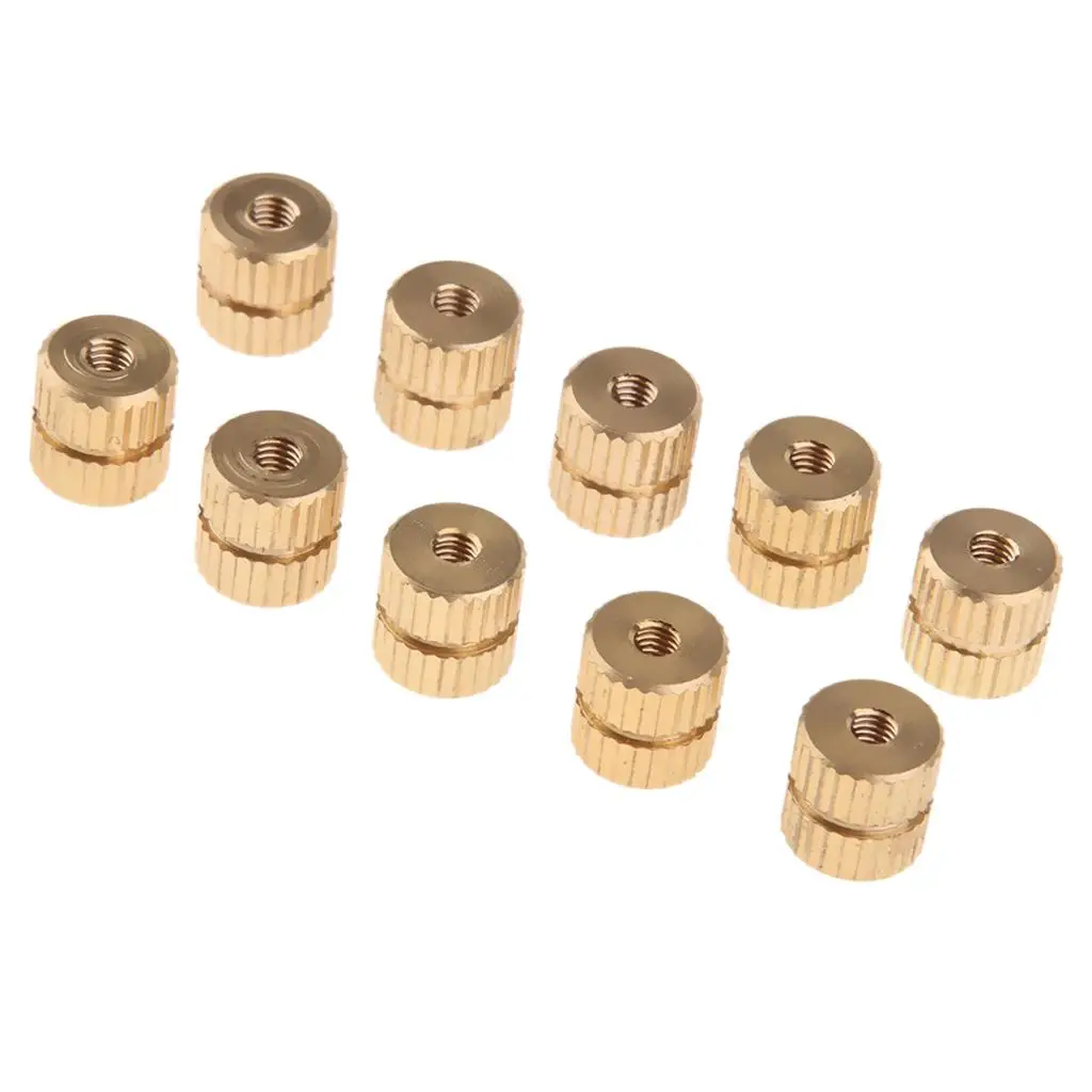 10 Pieces 8 X 8 Mm Copper Straight Knurled Rivet Nut Fastener