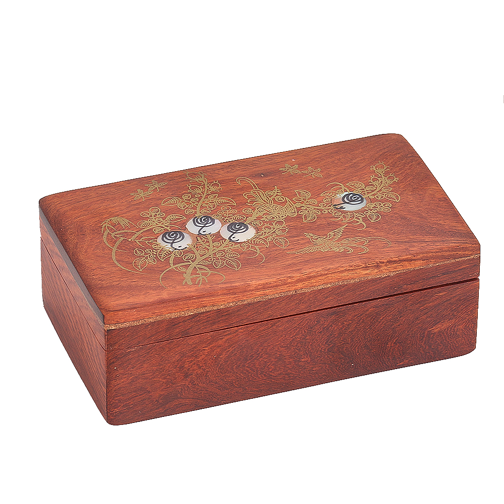 1PC Vintage Lagerung Box Holz Schmuck Fall Multi-funktion Scharnier Fall Hause Kleinigkeiten Lagerung Box Geschenk Verpackung Handwerk – Detail 2