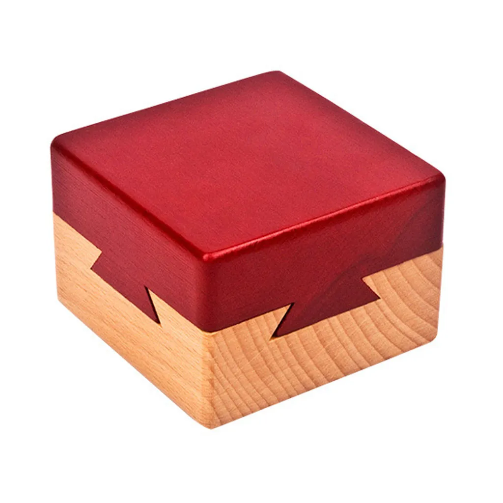 Puzzle Wooden Secret Box Compartment Hidden Diamond Gift Surprise Brain Teaser